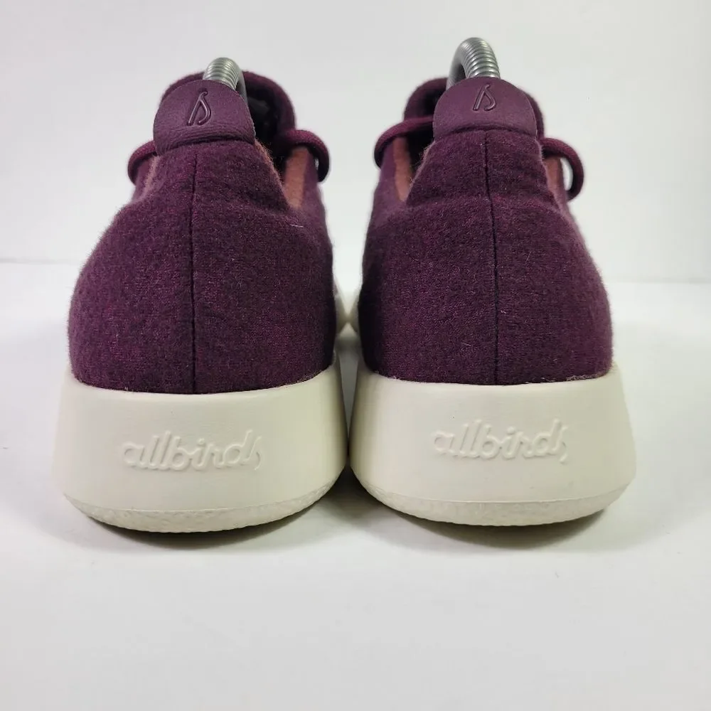 Allbirds Men's Burgundy Superfine Merino Wool Runner Shoes Sz 9